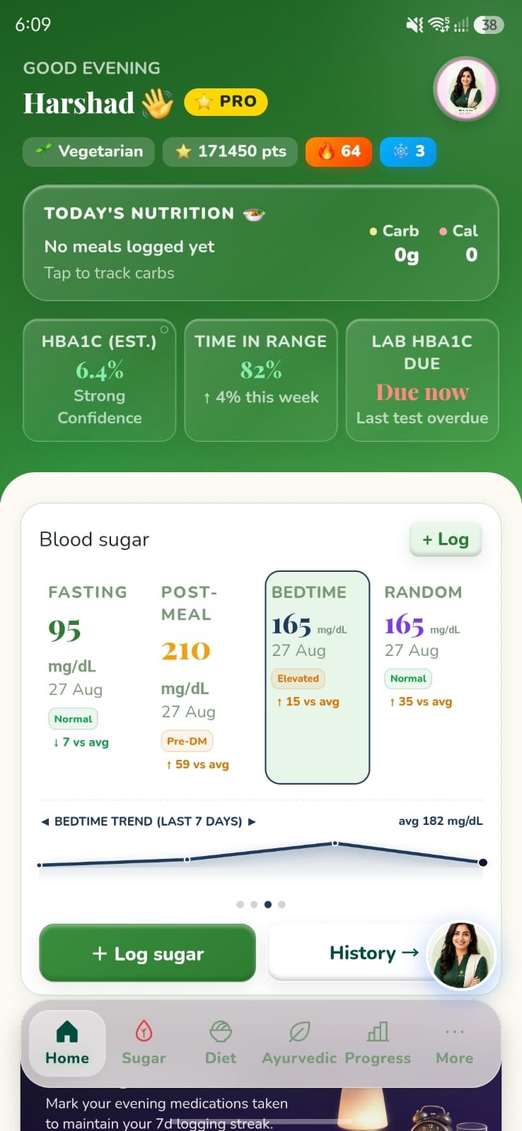 SugarSaathi dashboard